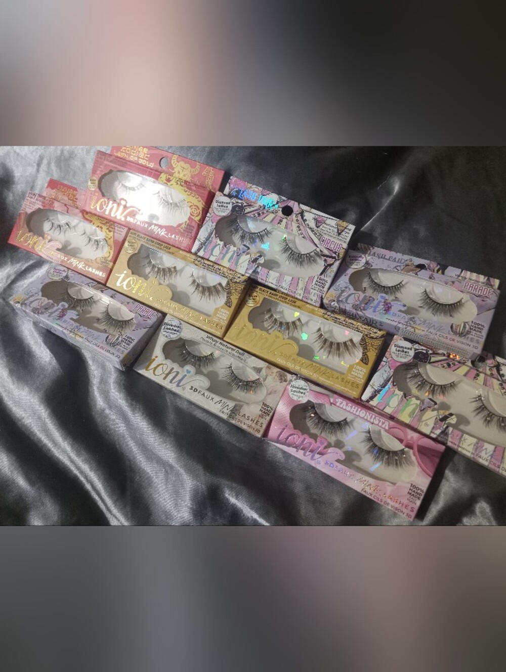 New Lot Of 10 IONI 3D Faux Mink Lash Sets
